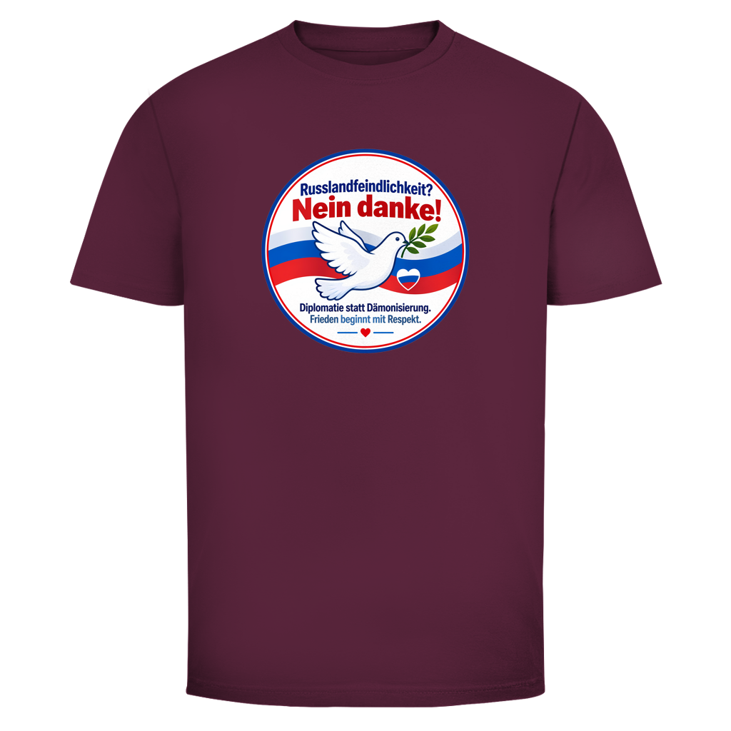 Herren T-Shirt Russlandfeindlichkeit? Nein Danke!