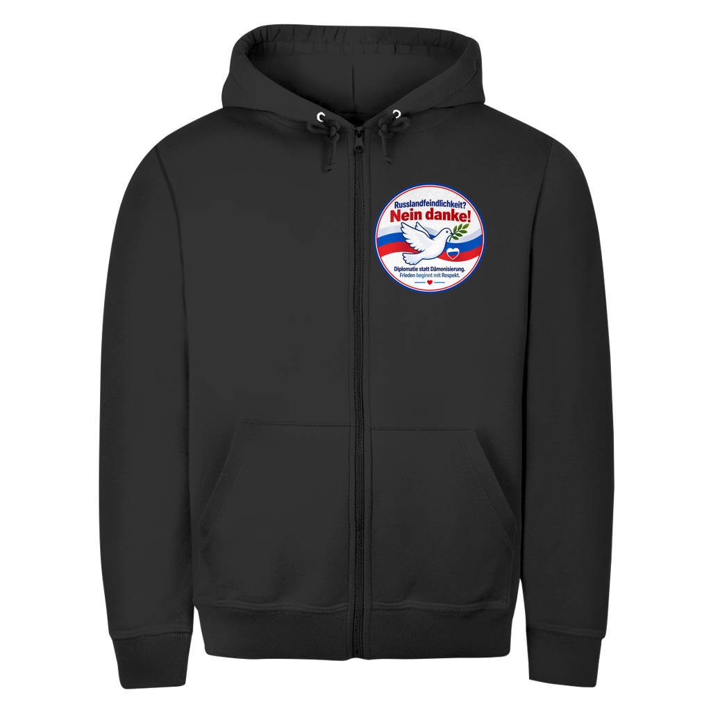 Unisex Zipper Hoodie Russlandfeindlichkeit? Nein Danke!