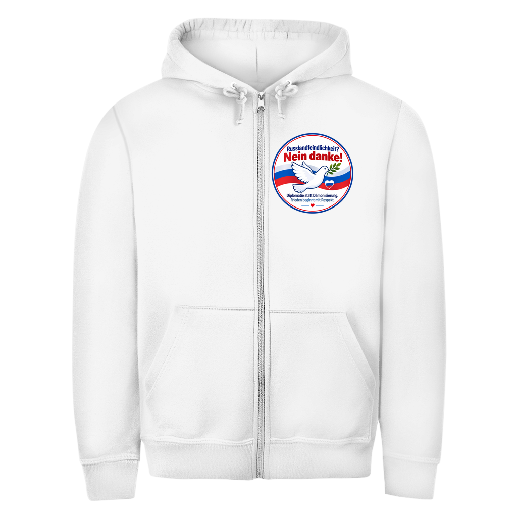 Unisex Zipper Hoodie Russlandfeindlichkeit? Nein Danke!