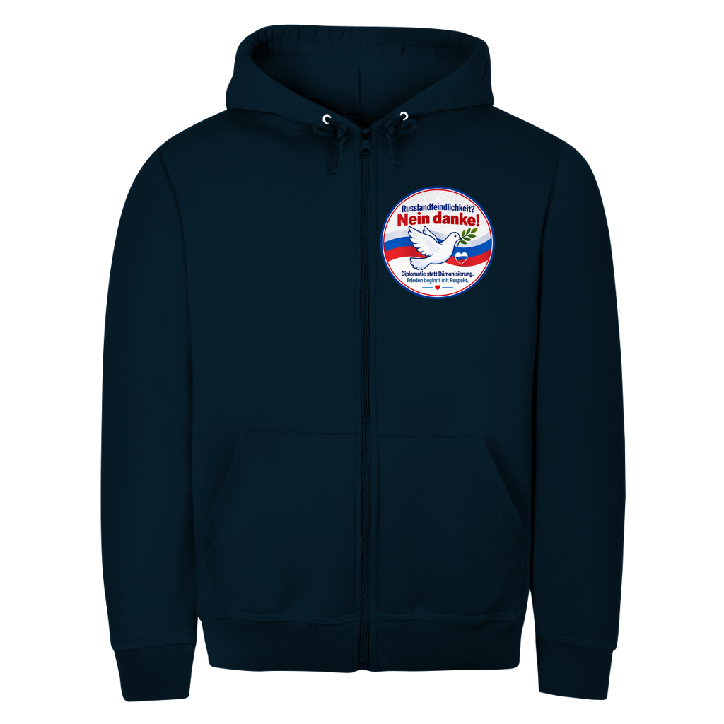 Unisex Zipper Hoodie Russlandfeindlichkeit? Nein Danke!