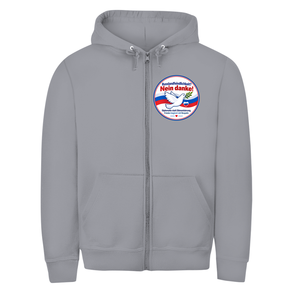 Unisex Zipper Hoodie Russlandfeindlichkeit? Nein Danke!