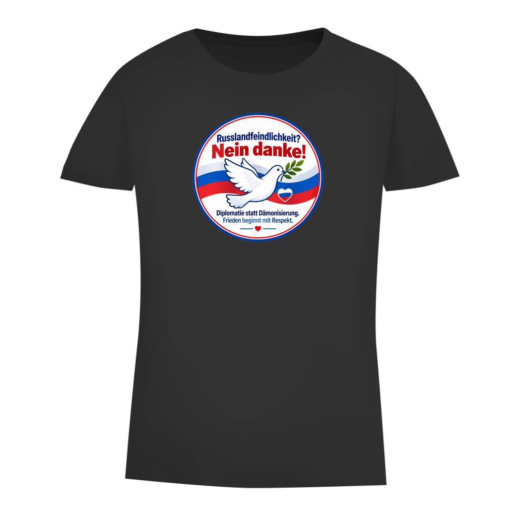 Damen Premium Bio T-Shirt Russlandfeindlichkeit? Nein Danke!