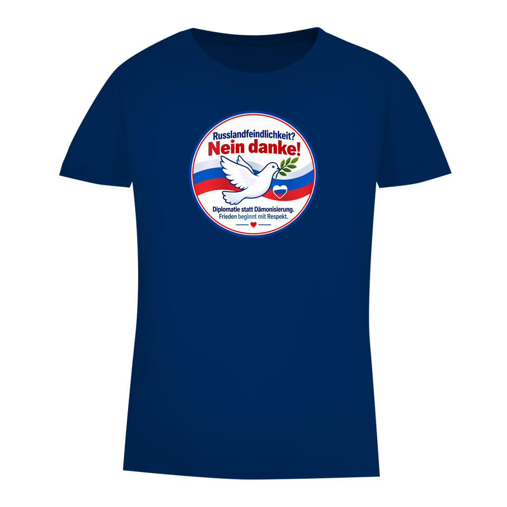 Damen Premium Bio T-Shirt Russlandfeindlichkeit? Nein Danke!