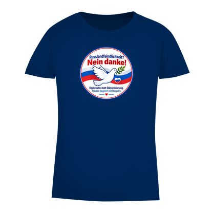 Damen Premium Bio T-Shirt Russlandfeindlichkeit? Nein Danke!