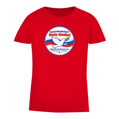 Damen Premium Bio T-Shirt Russlandfeindlichkeit? Nein Danke!