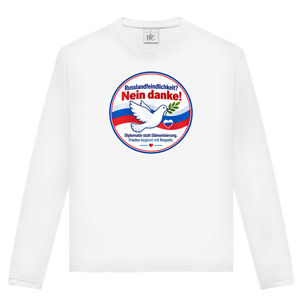 Unisex Langarmshirt Russlandfeindlichkeit? Nein Danke!