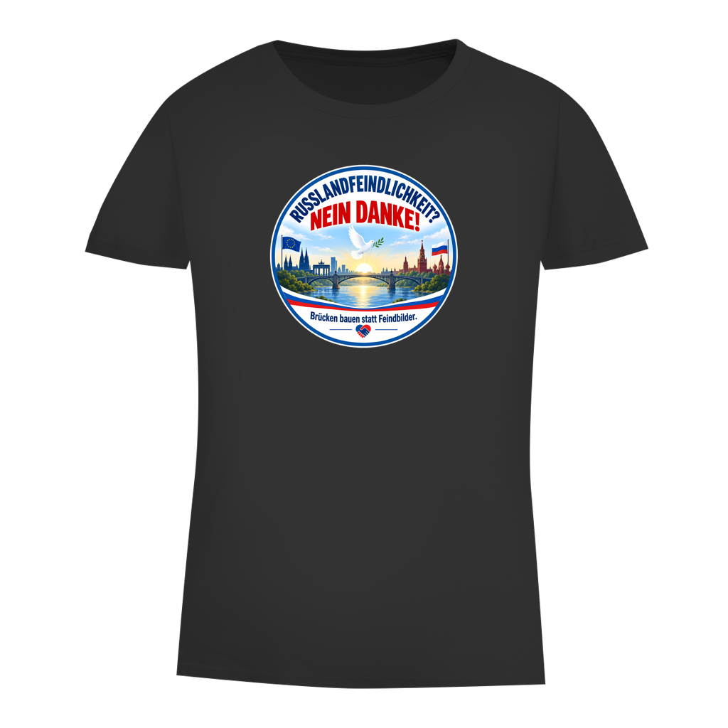 Damen Premium Bio T-Shirt Russlandfeindlichkeit? Nein danke!