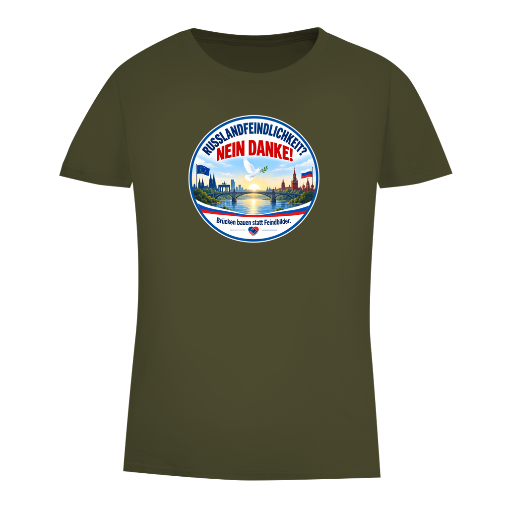 Damen Premium Bio T-Shirt Russlandfeindlichkeit? Nein danke!