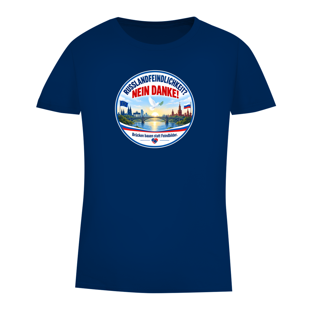 Damen Premium Bio T-Shirt Russlandfeindlichkeit? Nein danke!
