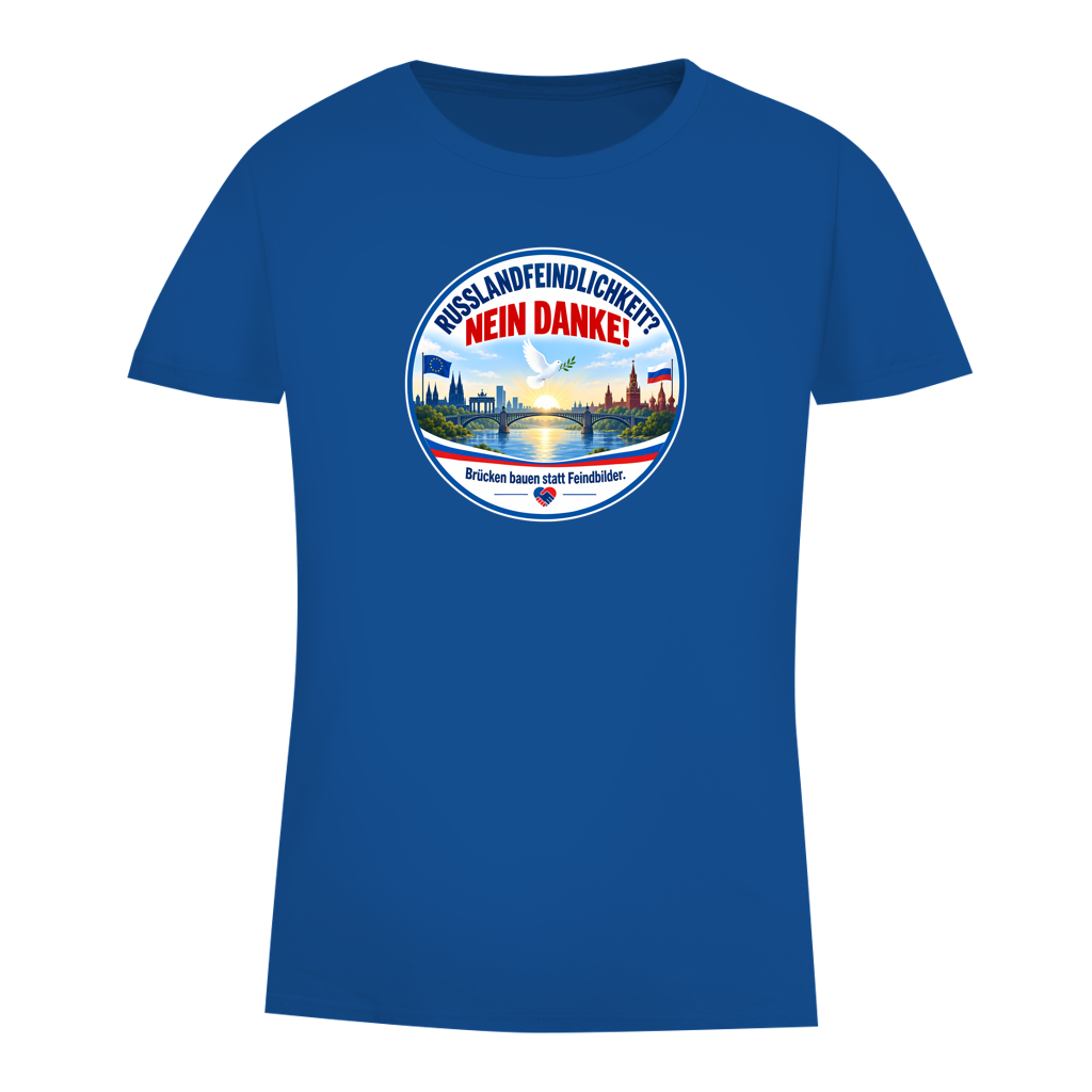 Damen Premium Bio T-Shirt Russlandfeindlichkeit? Nein danke!