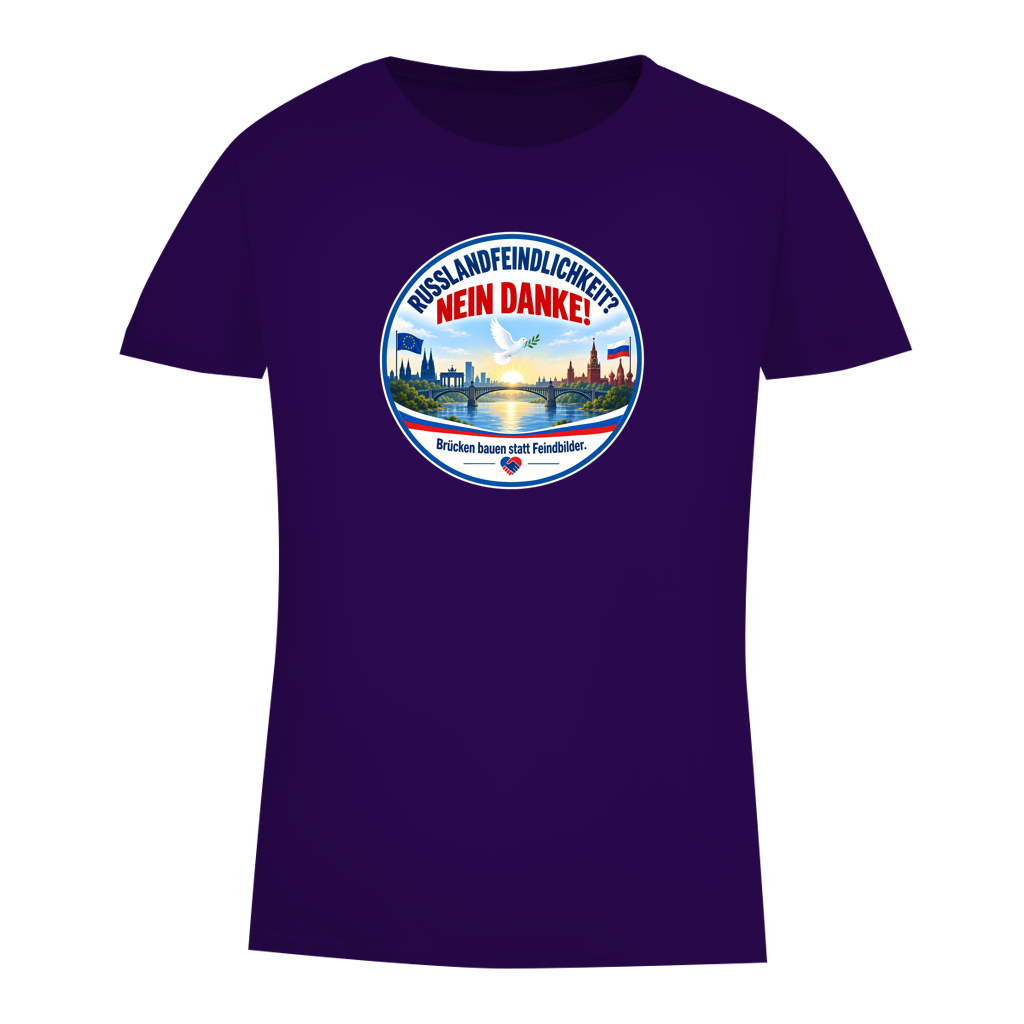 Damen Premium Bio T-Shirt Russlandfeindlichkeit? Nein danke!