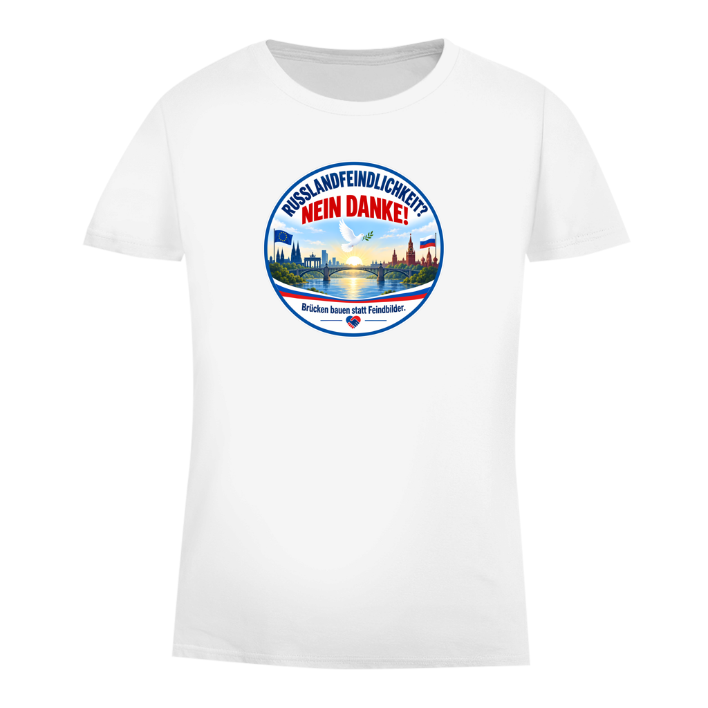 Damen Premium Bio T-Shirt Russlandfeindlichkeit? Nein danke!