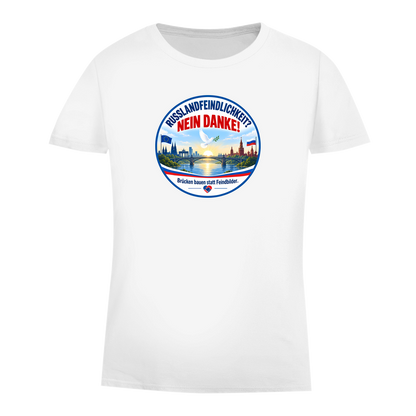 Damen Premium Bio T-Shirt Russlandfeindlichkeit? Nein danke!