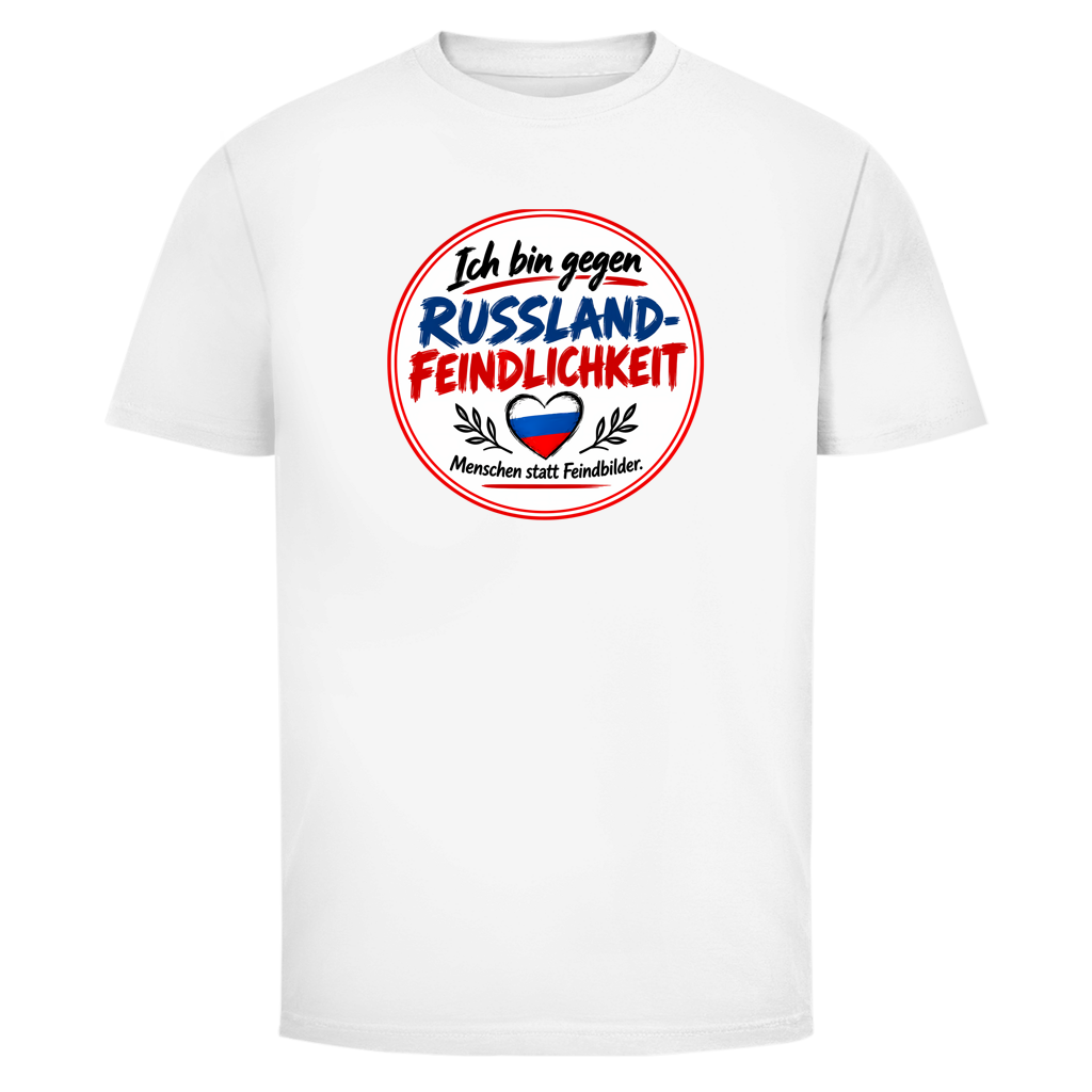 Herren T-Shirt Ich bin gegen Russlandfeindlichkeit