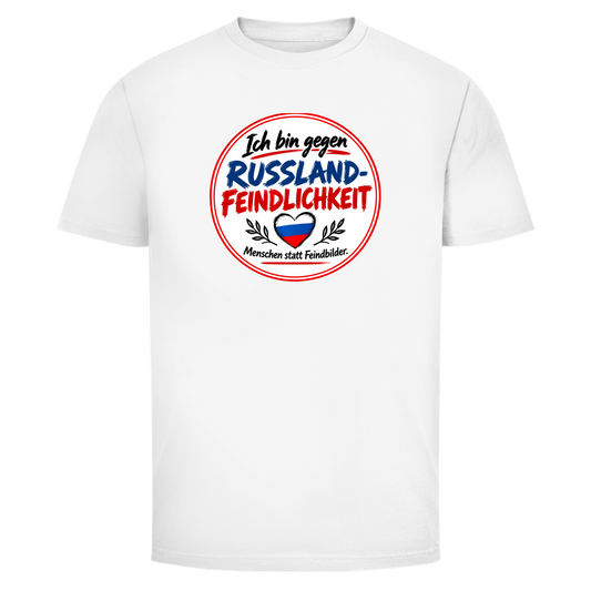 Herren T-Shirt Ich bin gegen Russlandfeindlichkeit