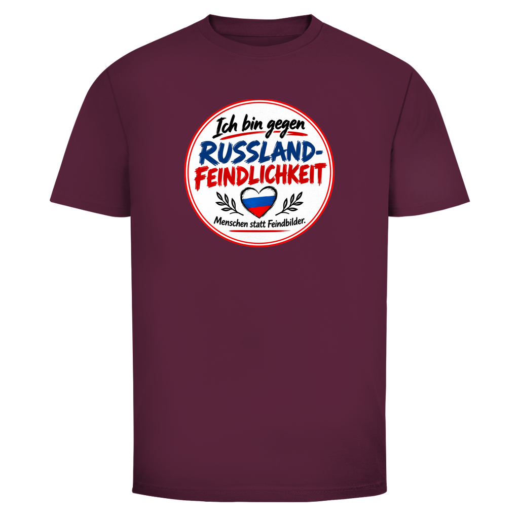 Herren T-Shirt Ich bin gegen Russlandfeindlichkeit