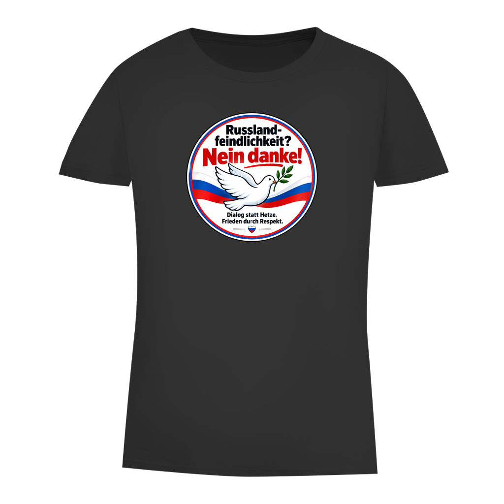 Damen Premium Bio T-Shirt Russlandfeindlichkeit? Nein danke!