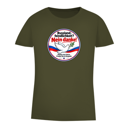 Damen Premium Bio T-Shirt Russlandfeindlichkeit? Nein danke!