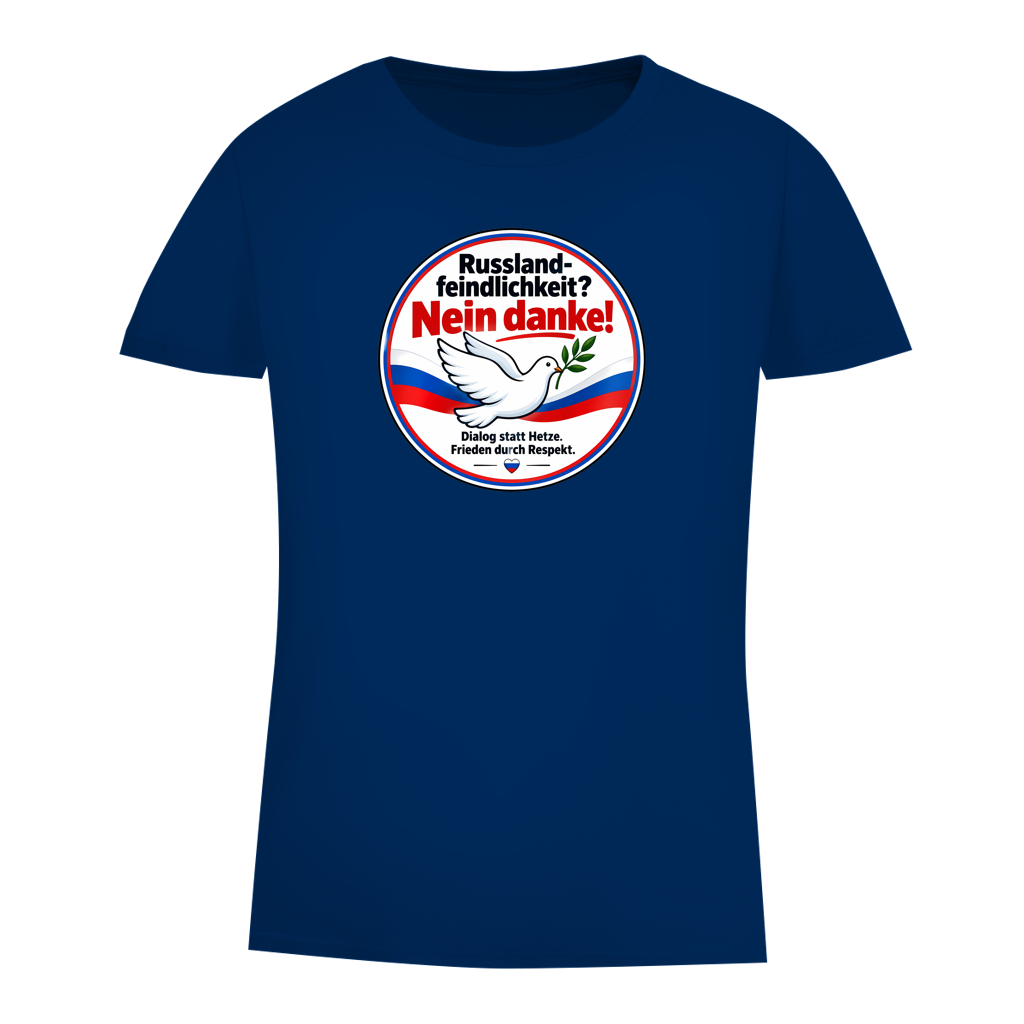 Damen Premium Bio T-Shirt Russlandfeindlichkeit? Nein danke!