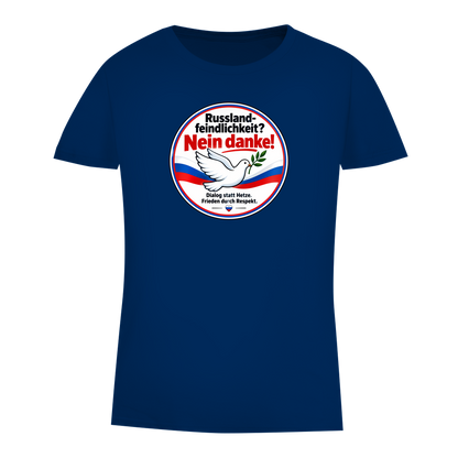 Damen Premium Bio T-Shirt Russlandfeindlichkeit? Nein danke!