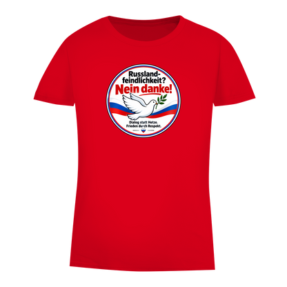Damen Premium Bio T-Shirt Russlandfeindlichkeit? Nein danke!
