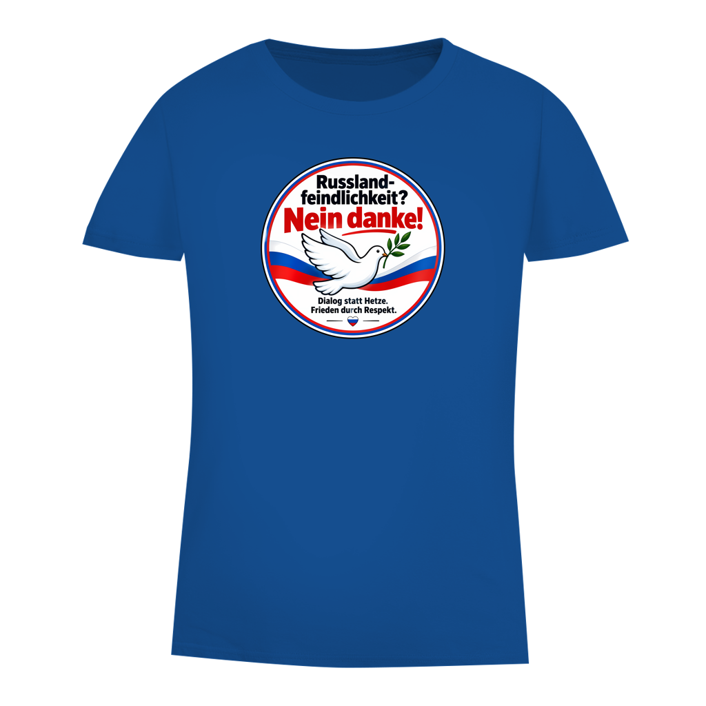 Damen Premium Bio T-Shirt Russlandfeindlichkeit? Nein danke!