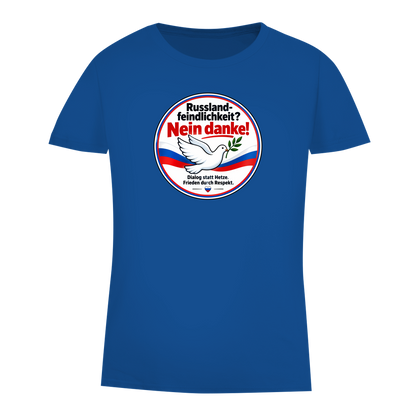 Damen Premium Bio T-Shirt Russlandfeindlichkeit? Nein danke!