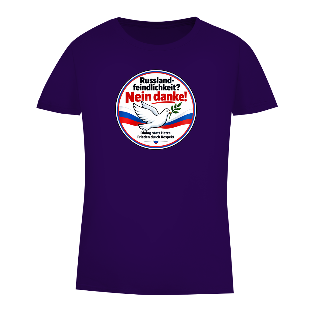 Damen Premium Bio T-Shirt Russlandfeindlichkeit? Nein danke!