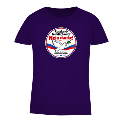 Damen Premium Bio T-Shirt Russlandfeindlichkeit? Nein danke!