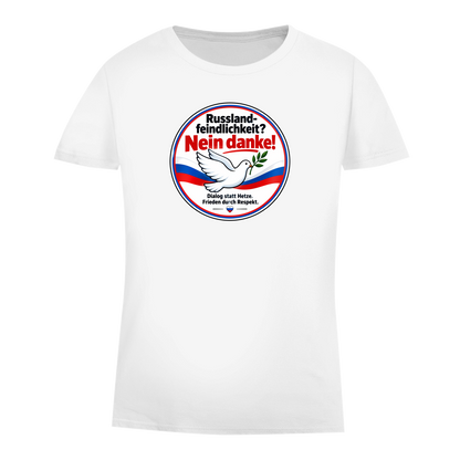 Damen Premium Bio T-Shirt Russlandfeindlichkeit? Nein danke!