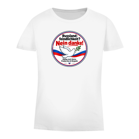 Damen Premium Bio T-Shirt Russlandfeindlichkeit? Nein danke!