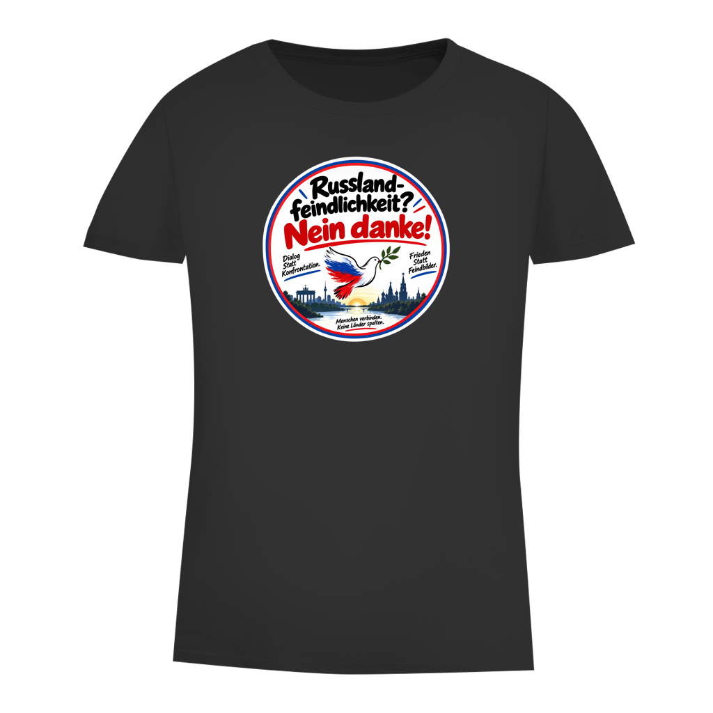 Damen Premium Bio T-Shirt Russlandfeindlichkeit? Nein Danke!