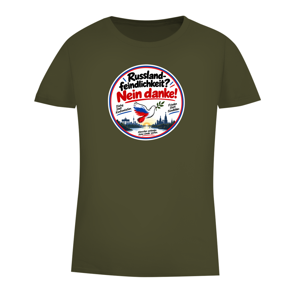 Damen Premium Bio T-Shirt Russlandfeindlichkeit? Nein Danke!