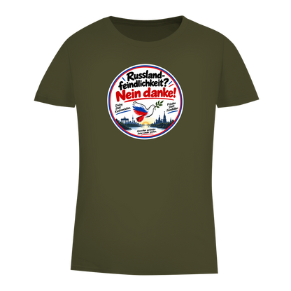 Damen Premium Bio T-Shirt Russlandfeindlichkeit? Nein Danke!