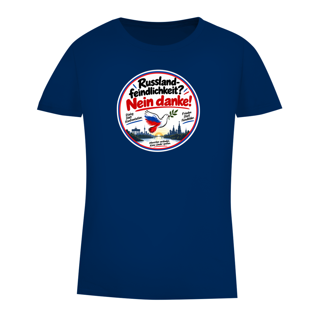 Damen Premium Bio T-Shirt Russlandfeindlichkeit? Nein Danke!