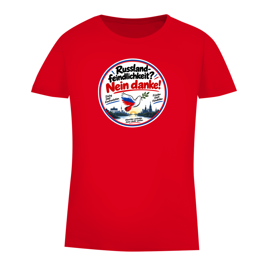 Damen Premium Bio T-Shirt Russlandfeindlichkeit? Nein Danke!