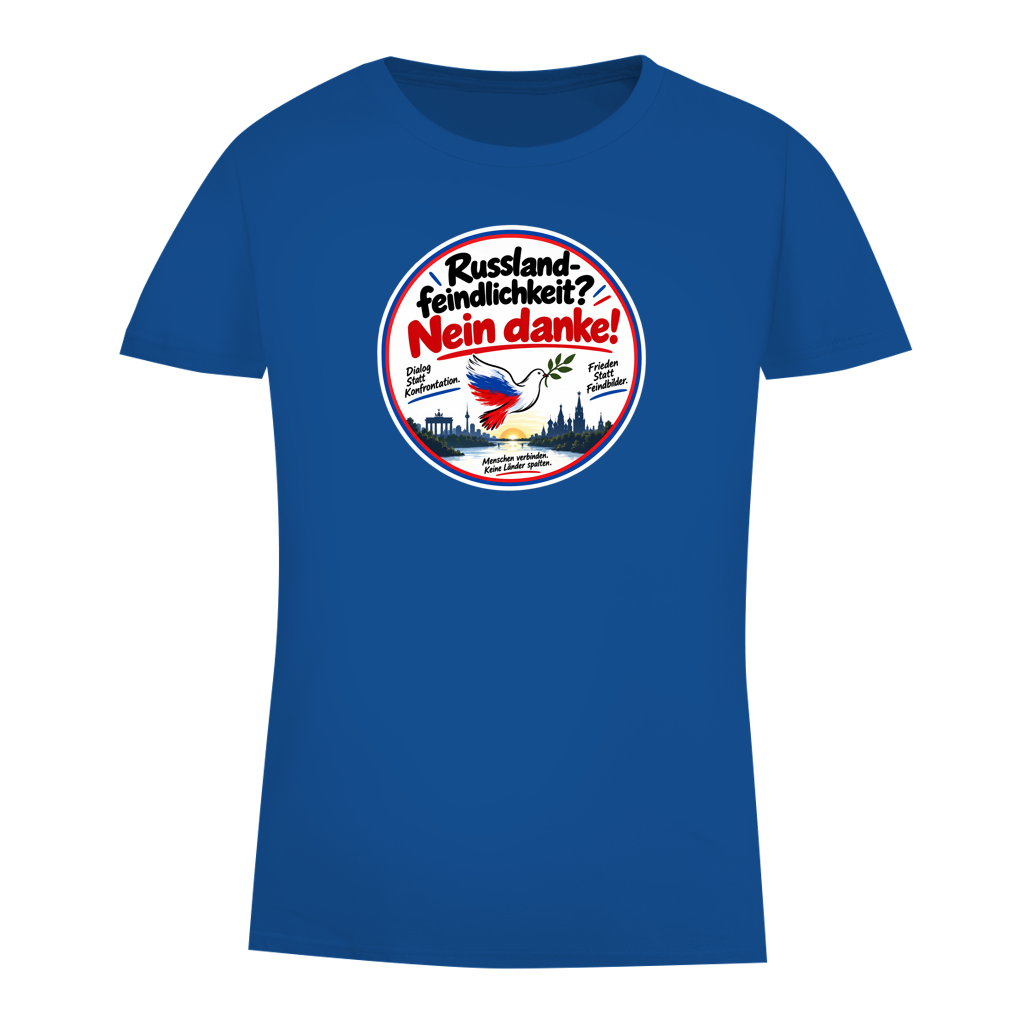 Damen Premium Bio T-Shirt Russlandfeindlichkeit? Nein Danke!