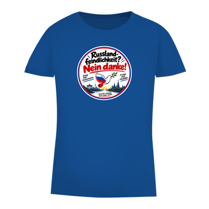 Damen Premium Bio T-Shirt Russlandfeindlichkeit? Nein Danke!
