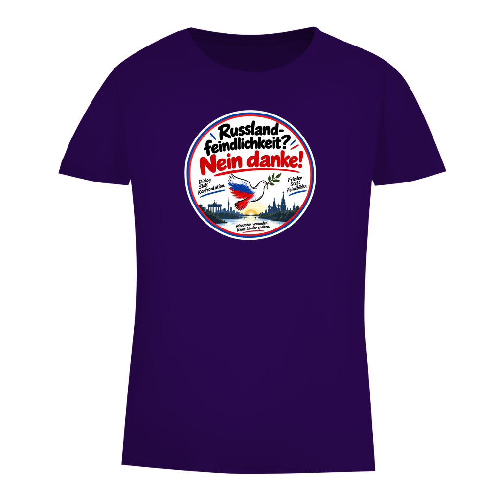 Damen Premium Bio T-Shirt Russlandfeindlichkeit? Nein Danke!