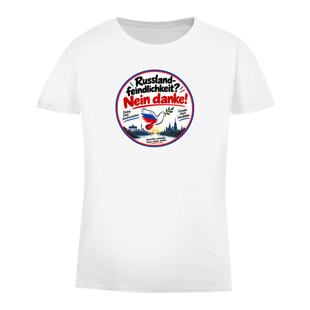 Damen Premium Bio T-Shirt Russlandfeindlichkeit? Nein Danke!