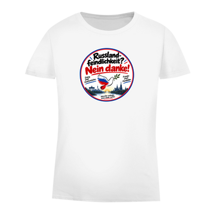 Damen Premium Bio T-Shirt Russlandfeindlichkeit? Nein Danke!