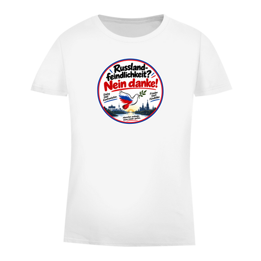 Damen Premium Bio T-Shirt Russlandfeindlichkeit? Nein Danke!