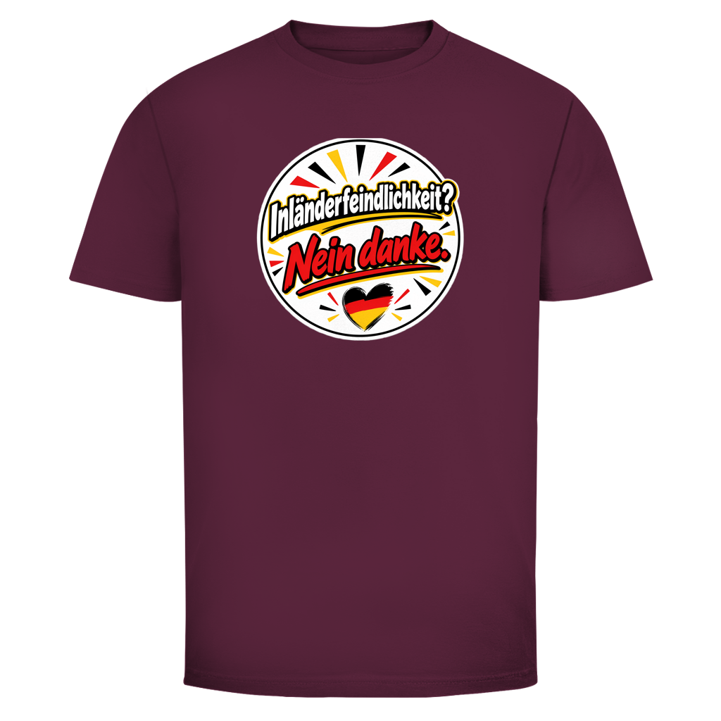 Herren T-Shirt Inländerfeindlichkeit? Nein danke.