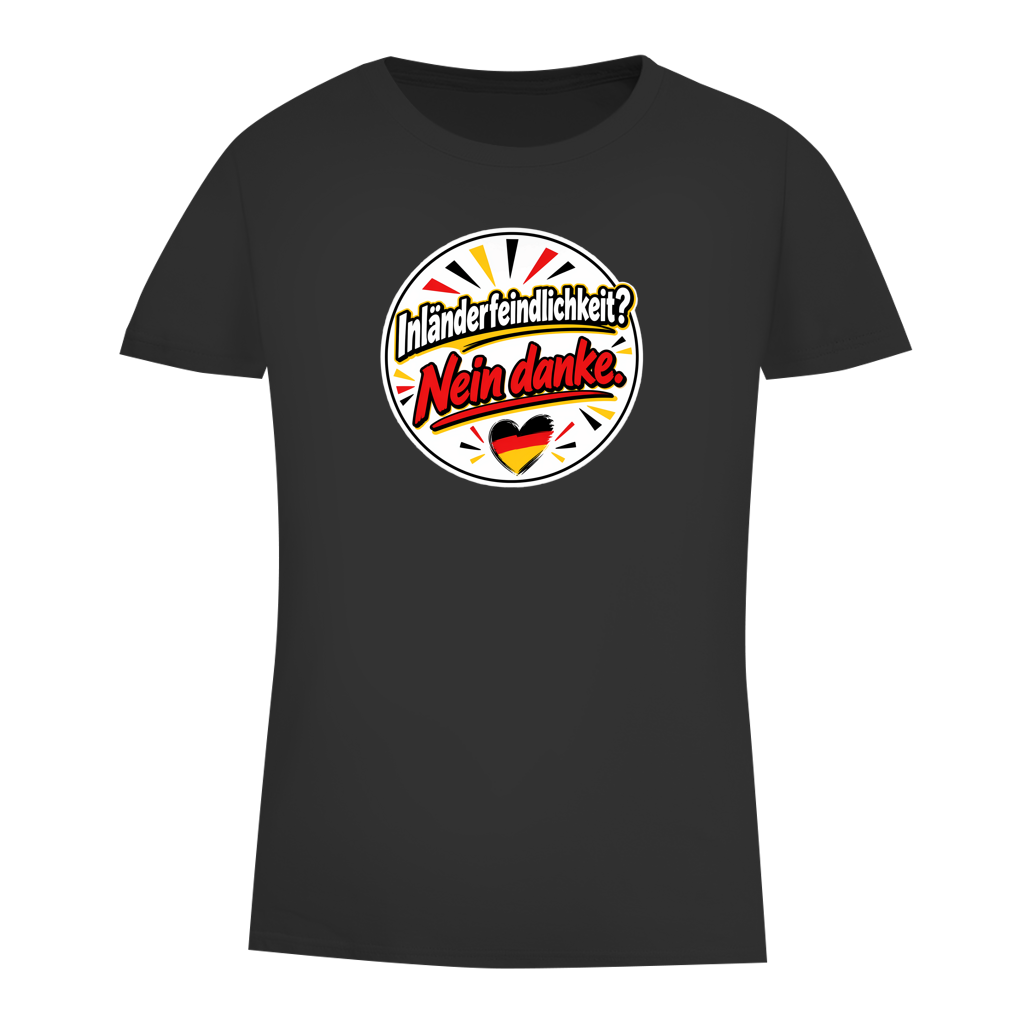 Damen Premium Bio T-Shirt Inländerfeindlichkeit? Nein danke.