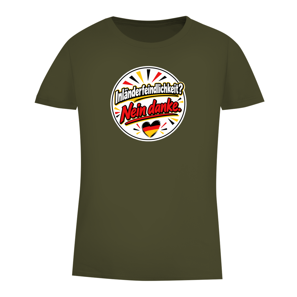 Damen Premium Bio T-Shirt Inländerfeindlichkeit? Nein danke.