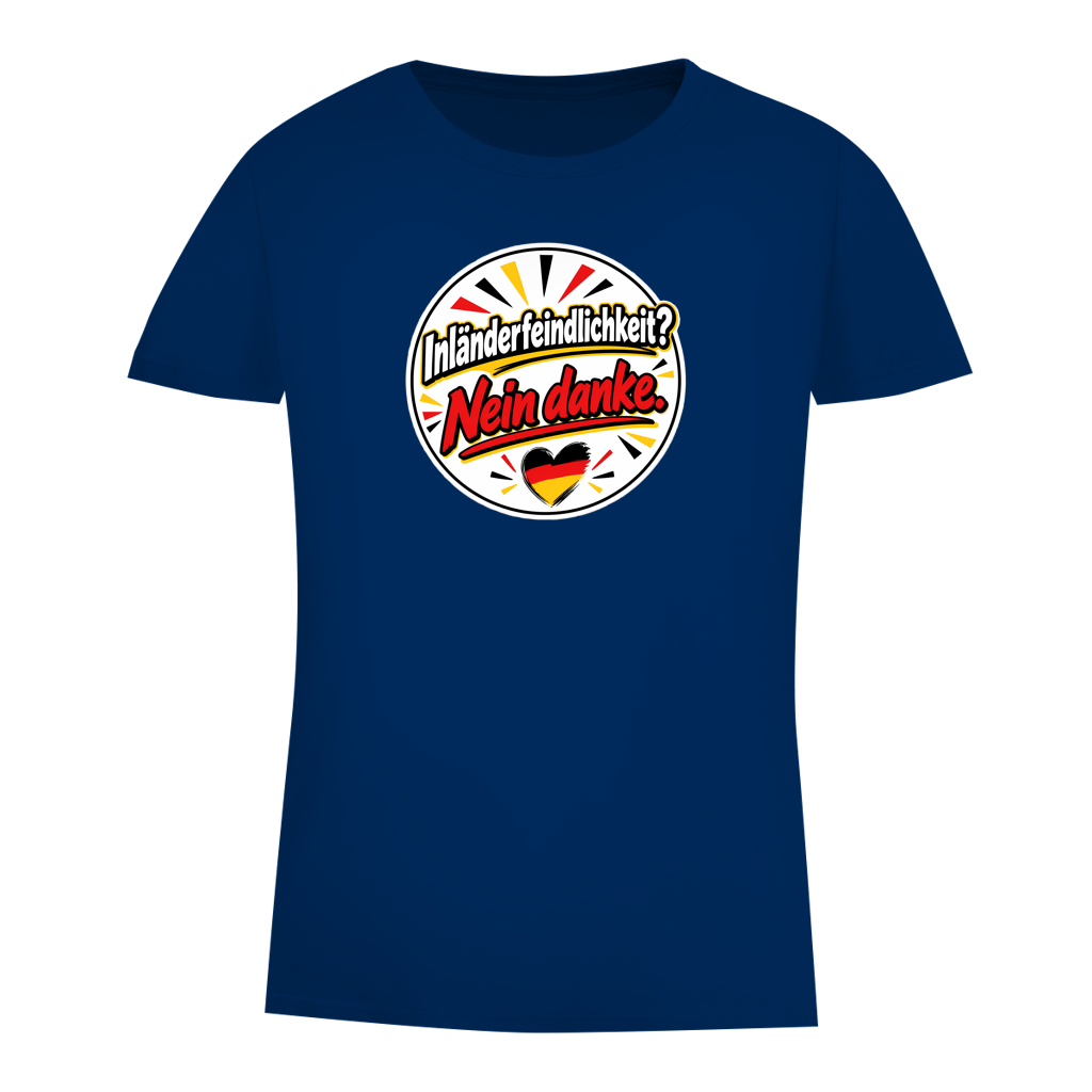 Damen Premium Bio T-Shirt Inländerfeindlichkeit? Nein danke.