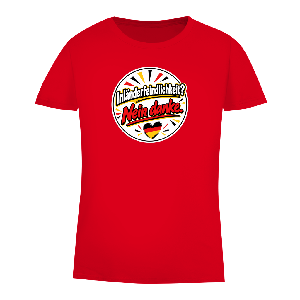 Damen Premium Bio T-Shirt Inländerfeindlichkeit? Nein danke.
