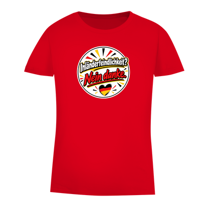 Damen Premium Bio T-Shirt Inländerfeindlichkeit? Nein danke.