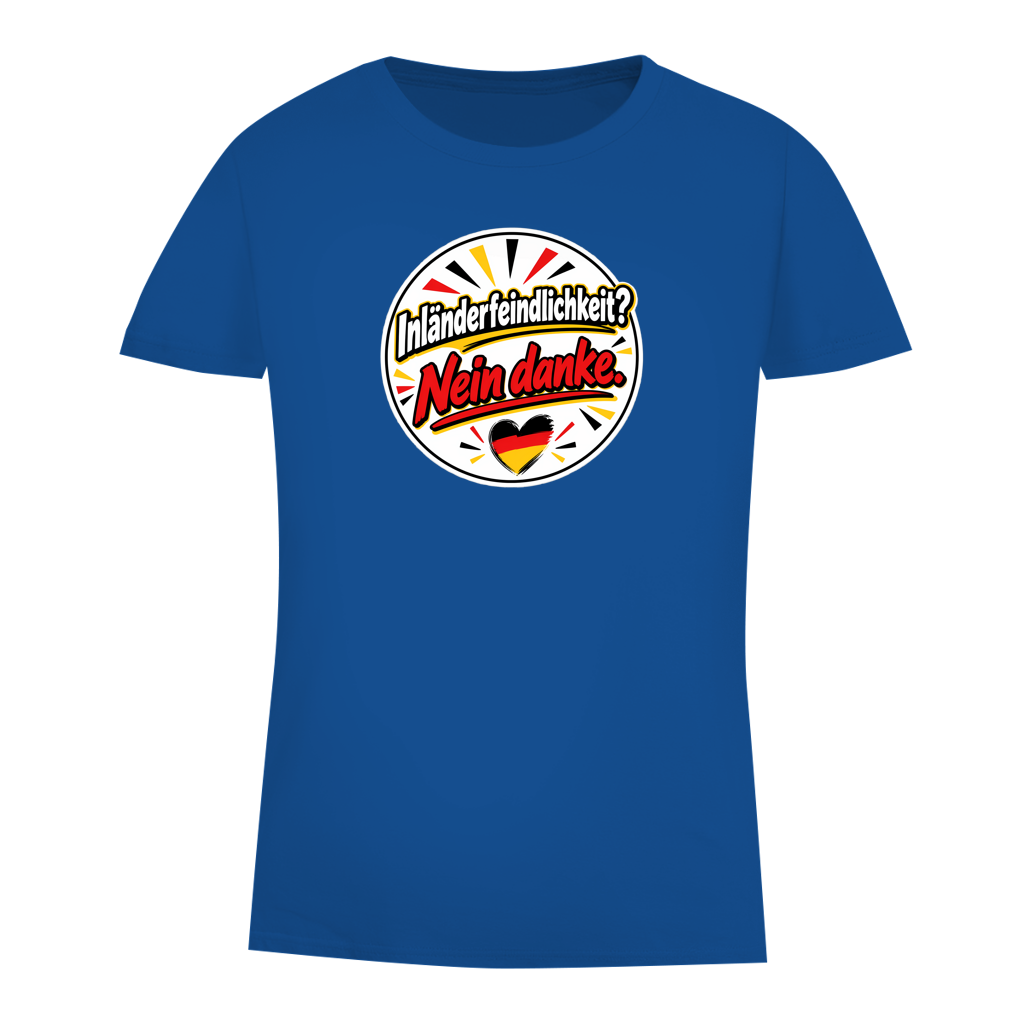 Damen Premium Bio T-Shirt Inländerfeindlichkeit? Nein danke.