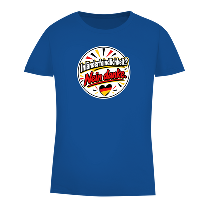Damen Premium Bio T-Shirt Inländerfeindlichkeit? Nein danke.